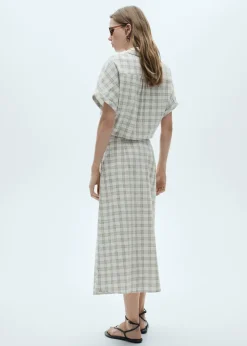 MANGO Spódnice*Rozkloszowana spódnica w kratkę