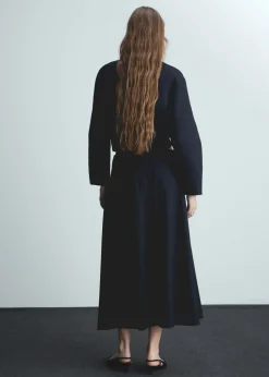 MANGO Spódnice*Rozkloszowana spódnica z zakładkami