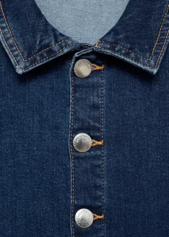 MANGO Sukienki I Kombinezony*Rozszerzany kombinezon jeansowy