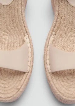 MANGO Buty*Sandały na koturnie ze sprzączkami