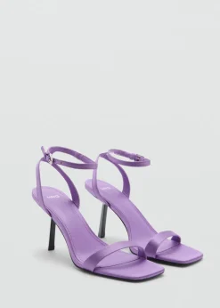 MANGO Buty*Sandały na obcasie z kwadratowym noskiem