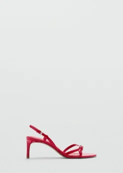 MANGO Buty*Sandały na obcasie z paskami i sprzączkami