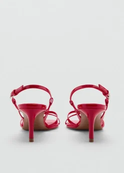 MANGO Buty*Sandały na obcasie z paskami i sprzączkami