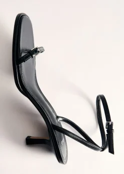 MANGO Buty*Sandały na obcasie ze sprzączkami