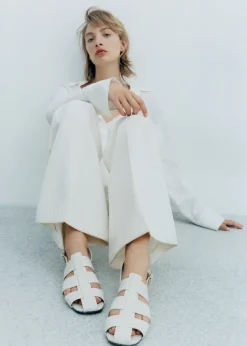 MANGO Buty|Akcesoria Skórzane*Sandały skórzane