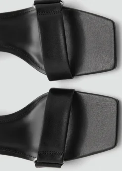 MANGO Buty|Akcesoria Skórzane*Sandały skórzane na obcasie