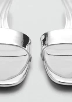 MANGO Buty*Sandały z metalicznych pasków