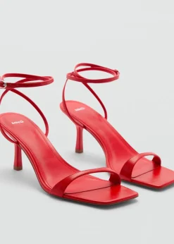 MANGO Buty*Sandały z paskami na obcasie