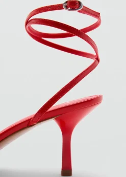 MANGO Buty*Sandały z paskami na obcasie