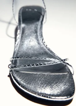 MANGO Buty*Sandały z paskami na obcasie