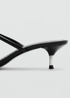 MANGO Buty*Sandały z paskami na obcasie