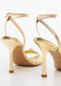 MANGO Buty*Sandały z paskami na obcasie