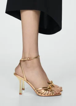 MANGO Buty*Sandały z paskami na obcasie