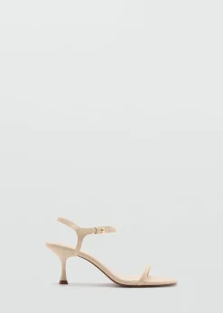 MANGO Buty*Sandały z paskami na obcasie typu kaczuszka