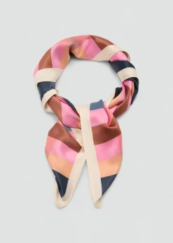 MANGO Szaliki I Chusty*Satynowa apaszka w kratę