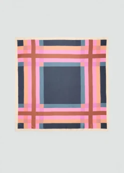 MANGO Szaliki I Chusty*Satynowa apaszka w kratę