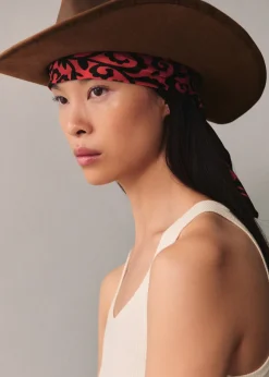 MANGO Szaliki I Chusty*Satynowa apaszka z nadrukiem