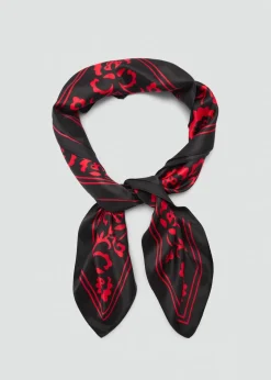 MANGO Szaliki I Chusty*Satynowa apaszka z nadrukiem