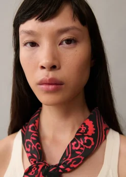 MANGO Szaliki I Chusty*Satynowa apaszka z nadrukiem