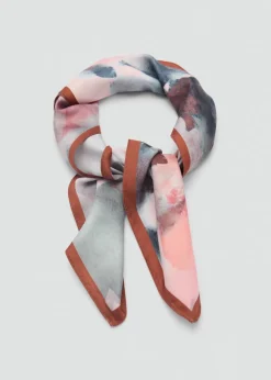 MANGO Szaliki I Chusty*Satynowa apaszka z nadrukiem