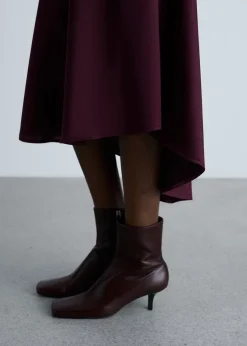 MANGO Sukienki I Kombinezony*Satynowa sukienka z dekoracyjnymi szwami