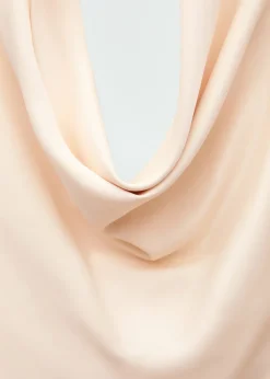 MANGO Sukienki I Kombinezony*Satynowa sukienka z drapowanym dekoltem