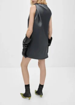 MANGO Sukienki I Kombinezony*Satynowa sukienka z węzłem