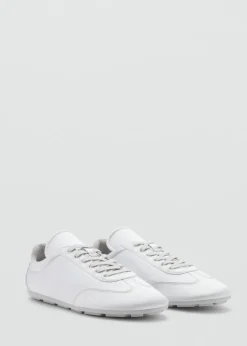 MANGO Buty*Satynowe sznurowane buty sportowe