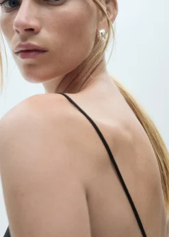 MANGO Topy*Satynowy top na cienkich ramiączkach