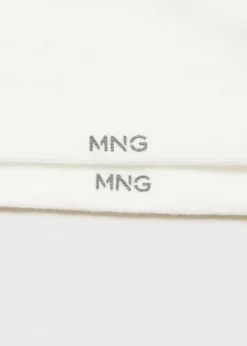 MANGO Bielizna*Skarpetki bawełniane z haftem