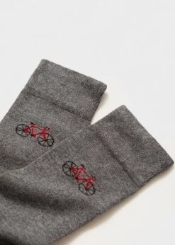 MANGO Bielizna*Skarpetki bawełniane z motywem roweru