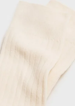 MANGO Bielizna*Skarpetki z prążkowanej bawełny