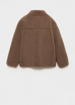 Dzieci MANGO Płaszcze I Kurtki*Skórzana kurtka z futrem