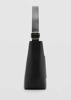 MANGO Torebki|Akcesoria Skórzane*Skórzana torba shopper