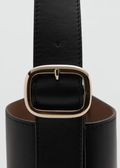 MANGO Torebki|Akcesoria Skórzane*Skórzana torba shopper