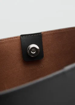 MANGO Torebki|Akcesoria Skórzane*Skórzana torba shopper