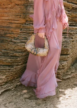 MANGO Akcesoria Skórzane*Skórzana torba z efektem skóry węża