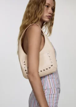 MANGO Torebki|Akcesoria Skórzane*Skórzana torebka z ćwiekami