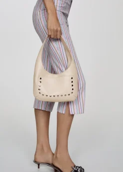 MANGO Torebki|Akcesoria Skórzane*Skórzana torebka z ćwiekami