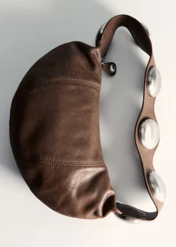 MANGO Torebki|Akcesoria Skórzane*Skórzana torebka z ćwiekami