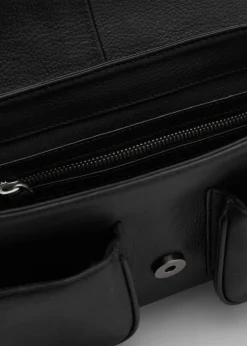 MANGO Torebki|Akcesoria Skórzane*Skórzana torebka ze sprzączką