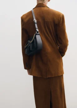 MANGO Torebki|Akcesoria Skórzane*Skórzana torebka ze sprzączką