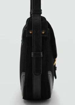 MANGO Torebki|Akcesoria Skórzane*Skórzana torebka ze sprzączką