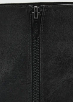 MANGO Buty|Akcesoria Skórzane*Skórzane botki w szpic