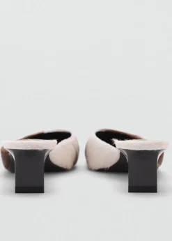 MANGO Buty|Akcesoria Skórzane*Skórzane buty na obcasie bez pięty