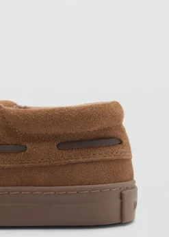 Dzieci MANGO Buty*Skórzane buty w stylu żeglarskim