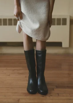 MANGO Buty|Akcesoria Skórzane*Skórzane buty z wysoką cholewką