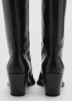 MANGO Buty|Akcesoria Skórzane*Skórzane kowbojki