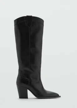 MANGO Buty|Akcesoria Skórzane*Skórzane kowbojki