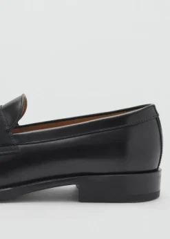 MANGO Akcesoria|Buty*Skórzane mokasyny zamszowe